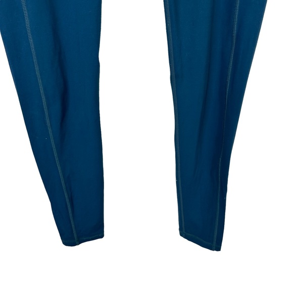 Prana Leggings Women Cropped High Rise Stretch Pockets Blue Medium - Picture 5 of 11